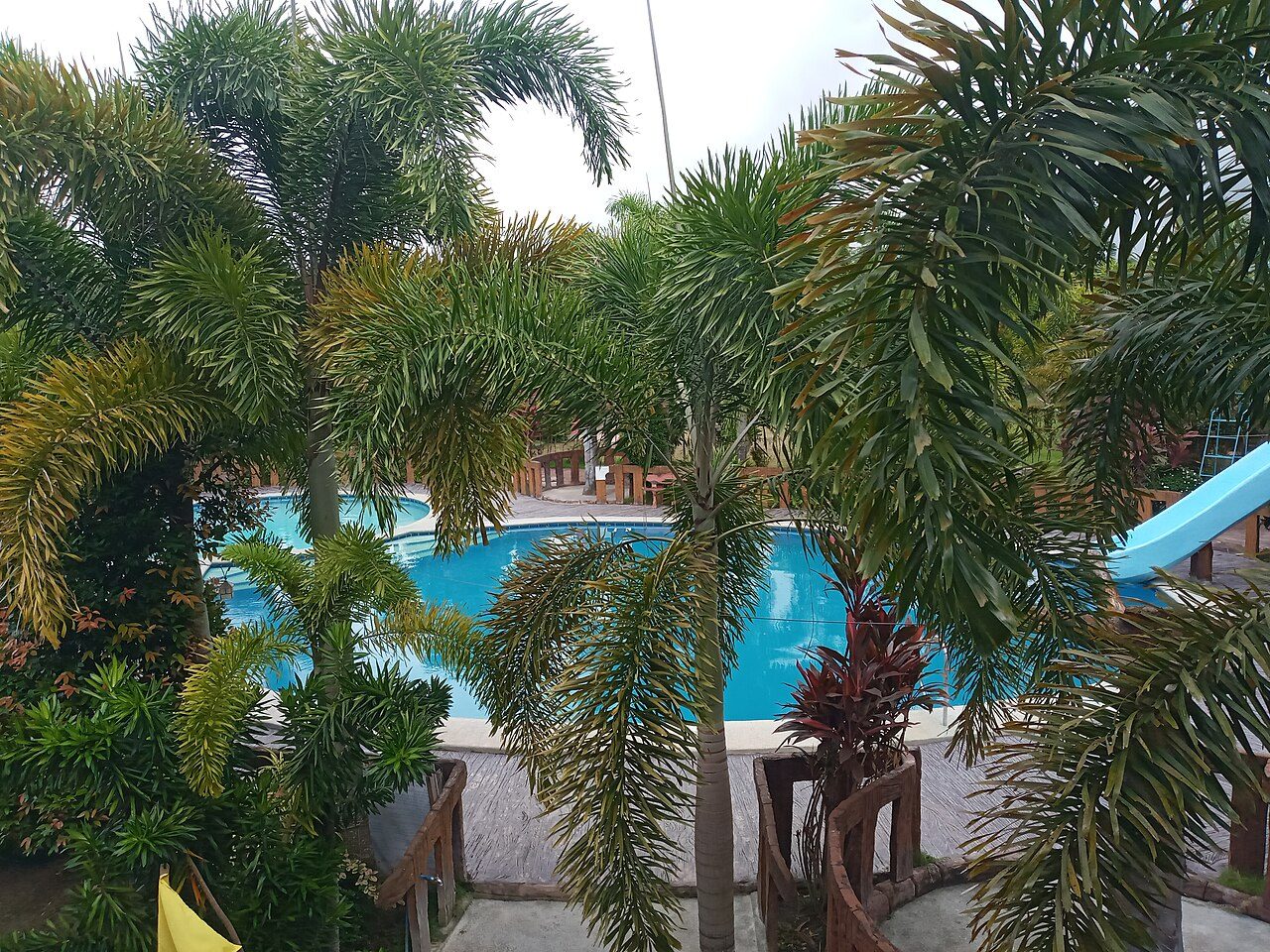 Quiet resort pool
